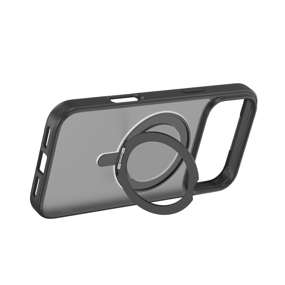 Devia Eleguard Magnetic Shockproof 360°Rotating Stand Case for iPhone 17 Pro (Black)