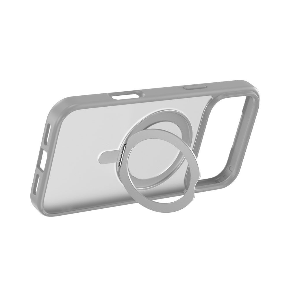 Devia Eleguard Magnetic Shockproof 360°Rotating Stand Case for iPhone 17 Pro (Titanium Gray)