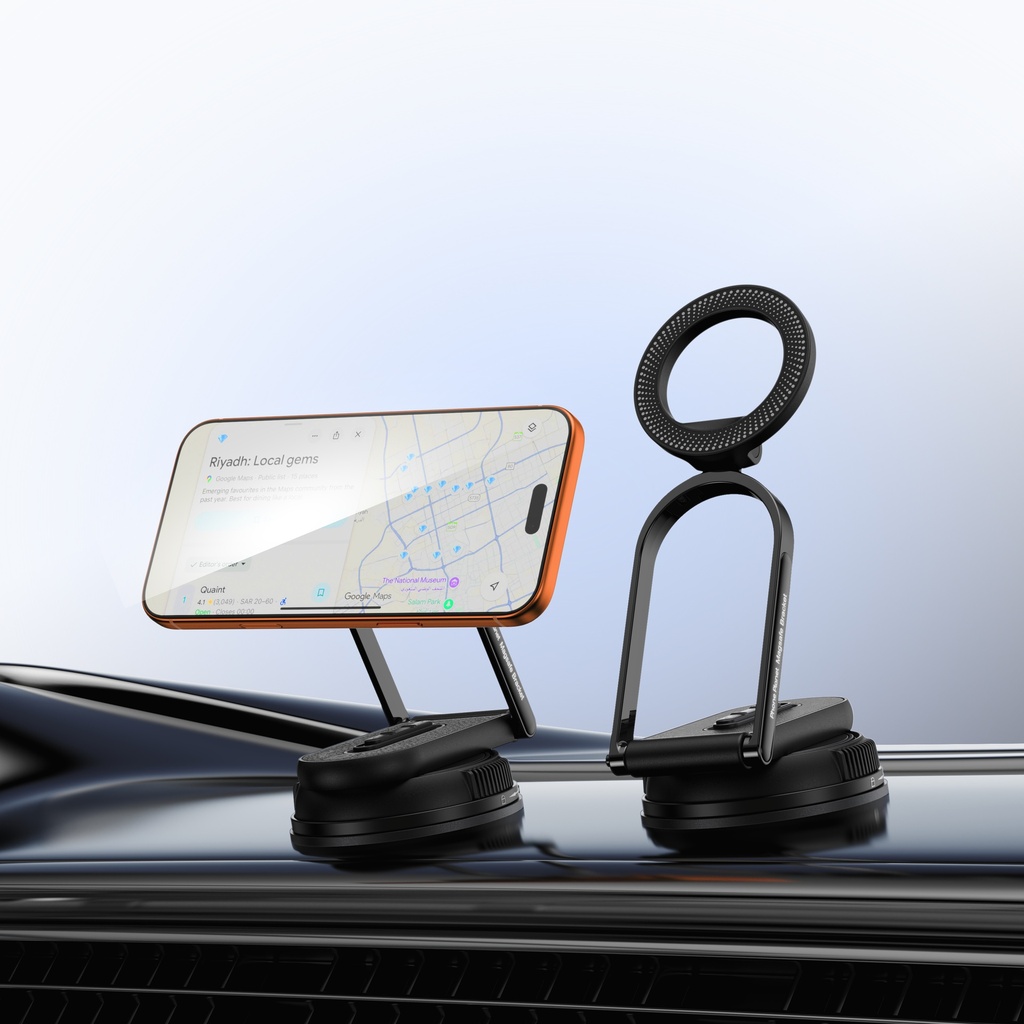 Phone Planet Universal Magnetic Phone Holder 360° Vacuum  (Black)