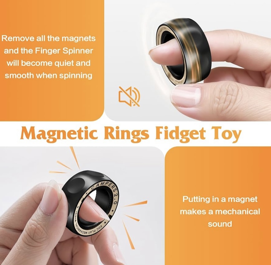 EDC Metal Ring Fidget (Black)