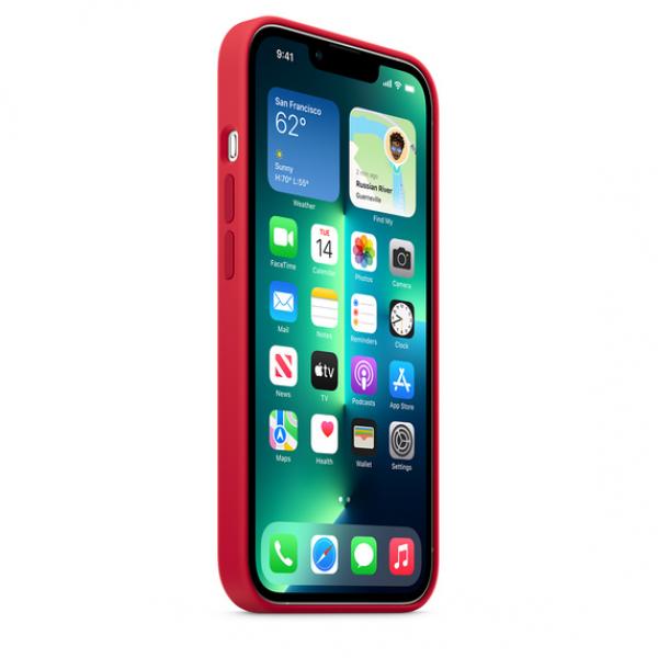 Apple Silicone with MagSafe for iPhone 13 Pro (PRODUCT) Red