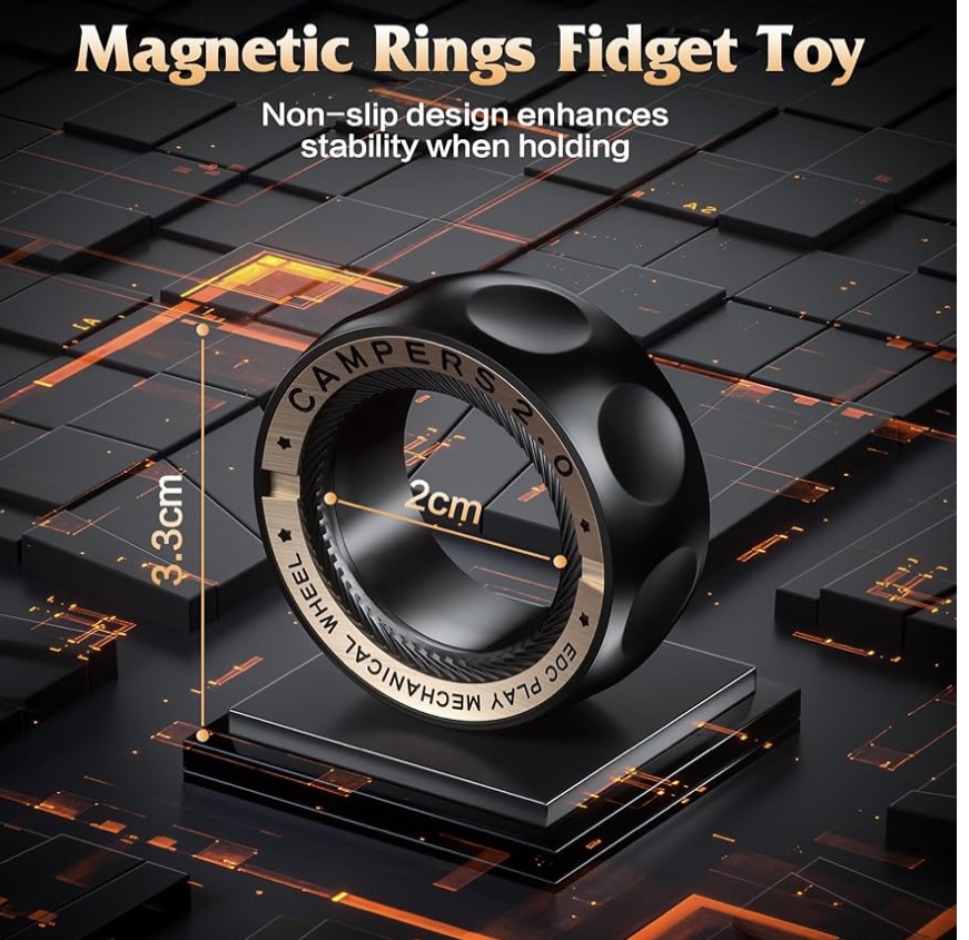 EDC Metal Ring Fidget (Black)