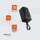 Porodo Power Bank 50000mAh with Integrated Cables (Black)