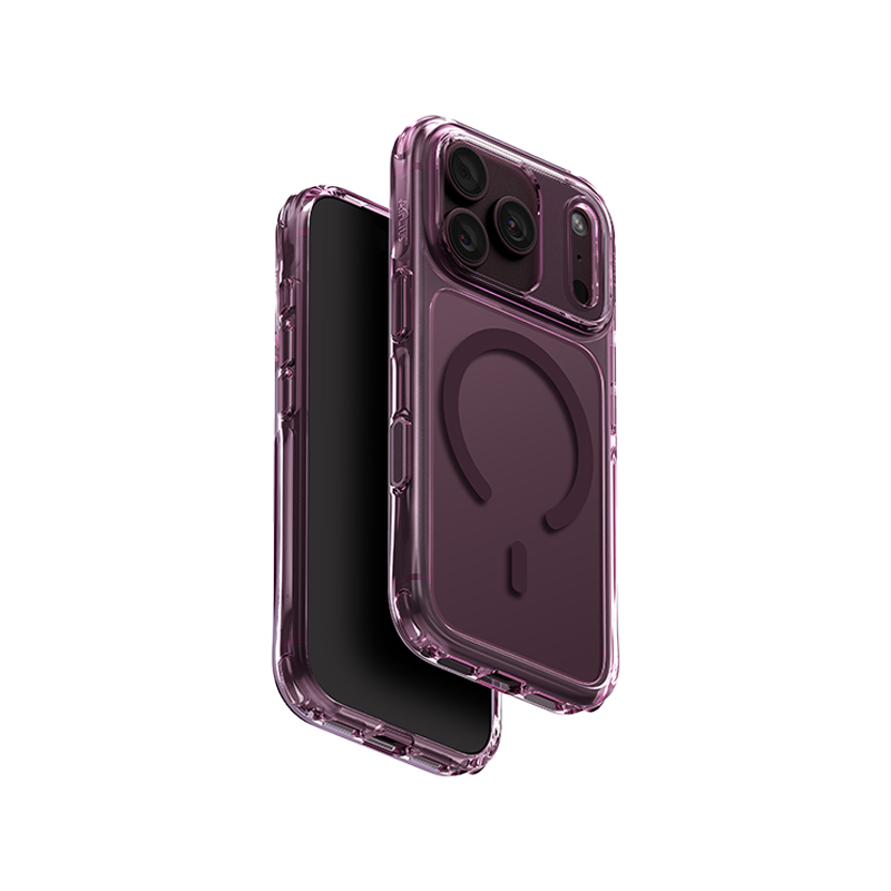 UNIQ Hybrid Magclick Charging Lifepro Xtreme Case for iPhone 18 Pro (Deep Burgundy)
