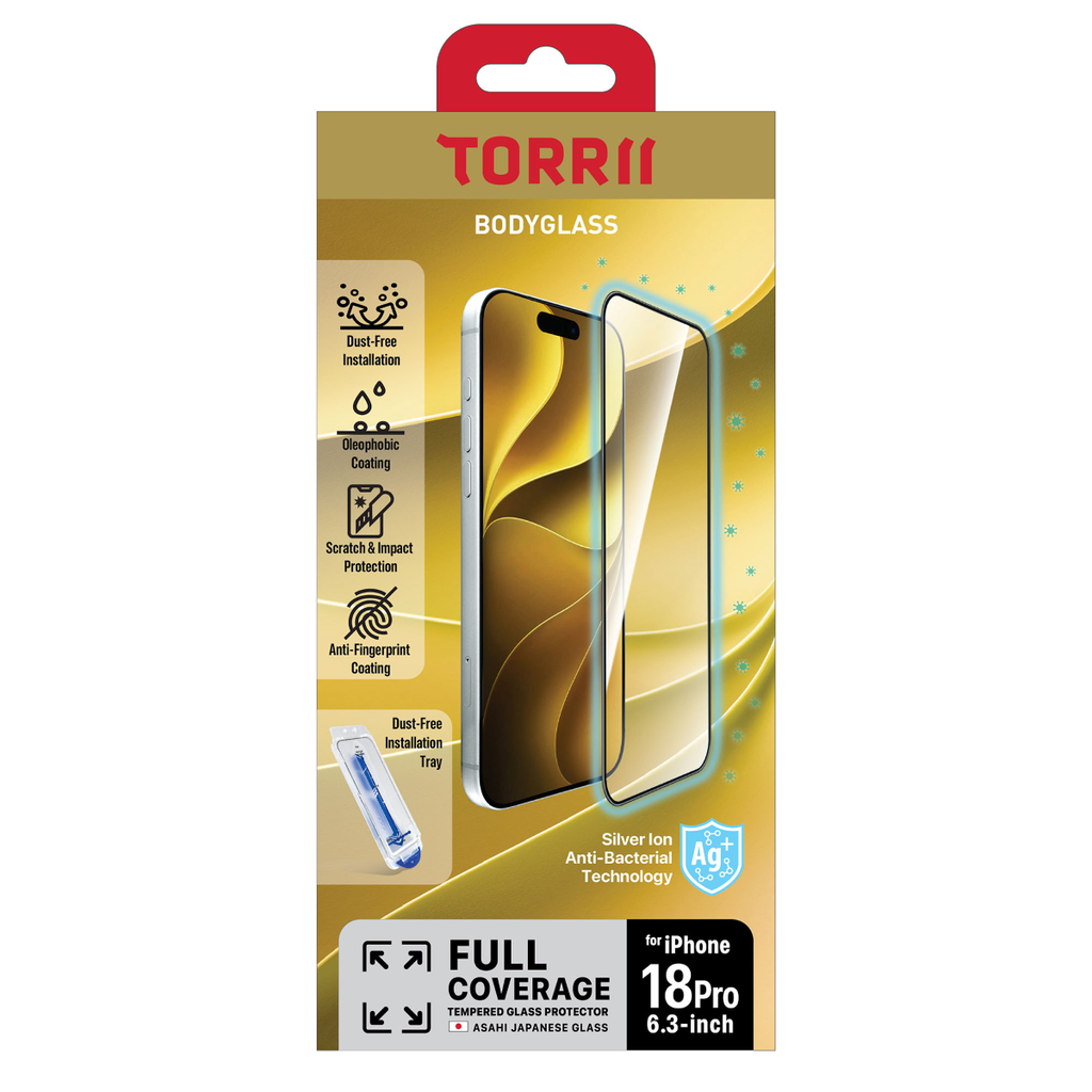 Torrii Bodyglass Screen Protector for iPhone 18 Pro (Clear)