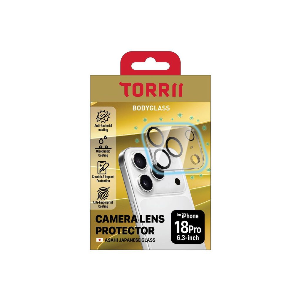 Torri Bodyglass Camera Lens Protector for iPhone 18 Pro (Clear)