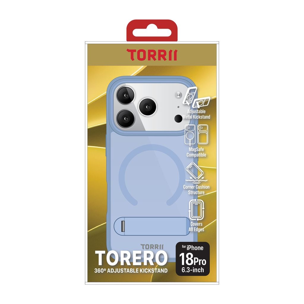 Torrii Torero Kickstand with Magsafe Cover for iPhone 18 Pro (Blue)