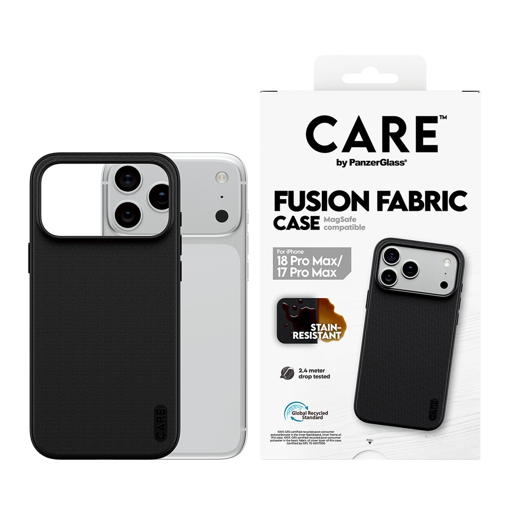 CARE by PanzerGlass® Woven Magsafe Case for iPhone 18 Pro Max (Black)