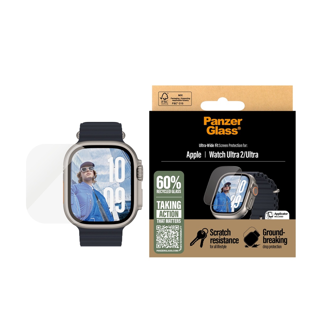 PanzerGlass® Screen Protector for Apple Watch Ultra 3 - 49mm