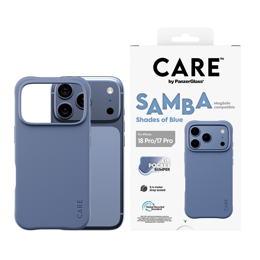 CARE by PanzerGlass® TPU MagSafe Case for iPhone 18 Pro (Dark Blue)
