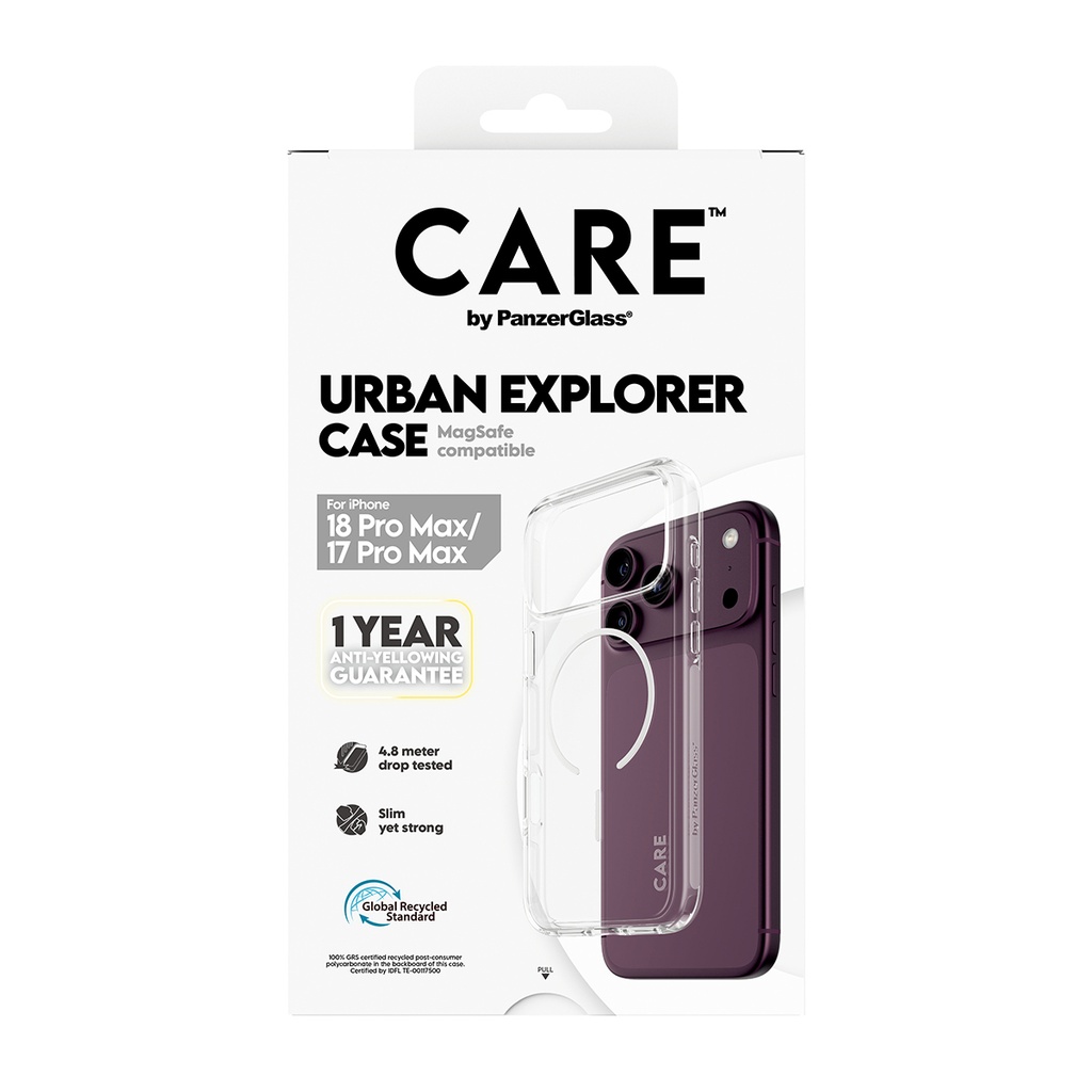 CARE by PanzerGlass® Urban Explorer Magsafe Case for iPhone 18 Pro Max (Transparent)