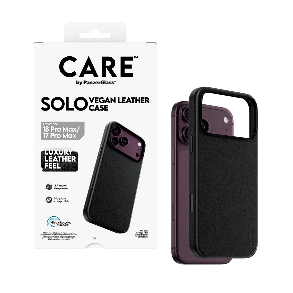CARE by PanzerGlass® SOLO Magsafe Case for iPhone 18 Pro Max (Black)