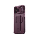SkinArman Helio CE Silicon Grip-Stand Case for iPhone 18 Pro Max (Burgundy)