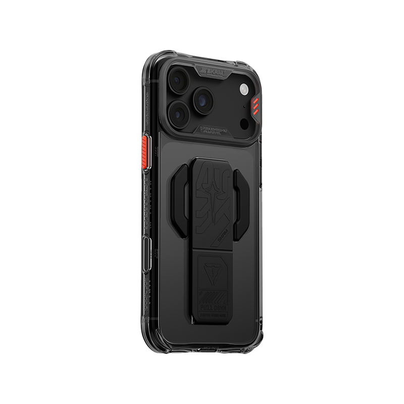 SkinArman Helio CE Silicon Grip-Stand Case for iPhone 18 Pro Max (Graphite)