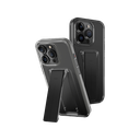 Uniq Hybrid Heldro Mount With Stand Case for iPhone 15 Pro (Vapour Smoke)