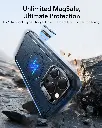 ESR Classic Hybrid Magnetic Case (Camera Control,Stash Stand) for iPhone 17 Pro Max/18 Pro Max (Frosted Light Blue)