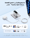 Anker Charger 100W, 3 Ports, Smart Display (Silver)