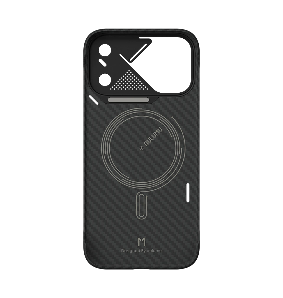 AULUMU Ultra-Slim Aramid Fiber Case for iPhone 18 Pro Max (Black)