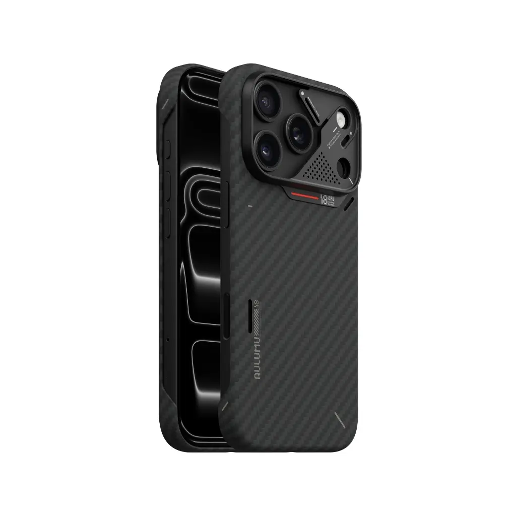 AULUMU Ultra-Slim Aramid Fiber Case for iPhone 18 Pro (Black)