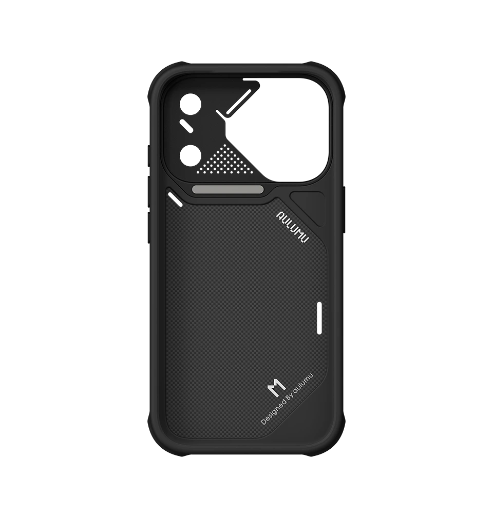 AULUMU Armor Ultra-Slim Shockproof Aramid Fiber Case for iPhone 18 Pro (Black)