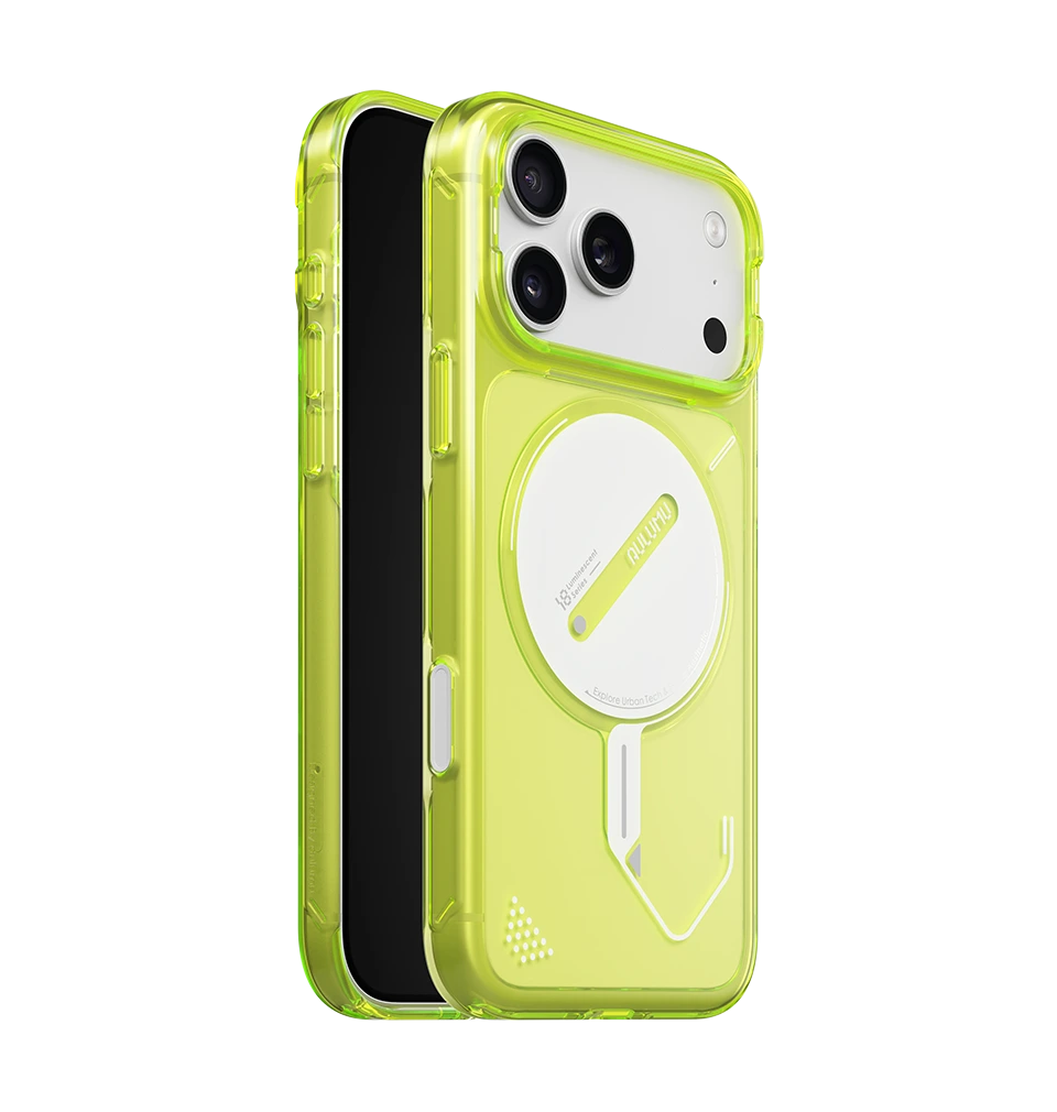 AULUMU Lumen Transparent Luminous Case for iPhone 18 Pro (Yellow Lemon)