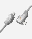 AULUMU Steady Aluminum 240W Hi-Speed Charging & Data USB-C Cable (Silver Aluminum - 1.2m)