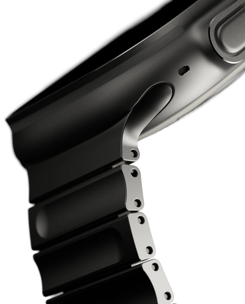 AULUMU Hi-Per Titanium Alloy Watch Band (Black)