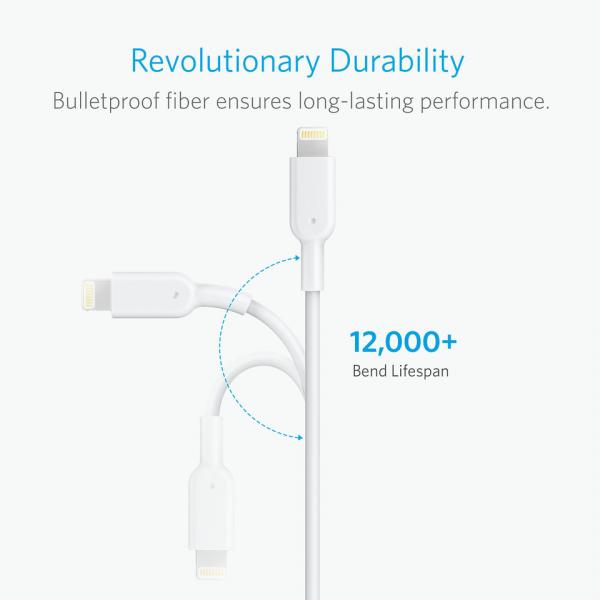 Anker PowerLine II Lightning 1.8m/6ft C89 (White)