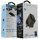 Powerology Voltflow 45W AVS GaN Wall Charger With C-C Cable (Gray)