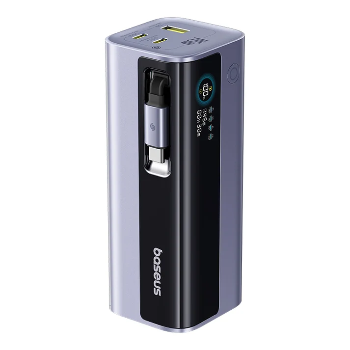 Baseus EnerGeek GR11 Power Bank with Retractable Cable 25000mAh 200W (Space Grey)