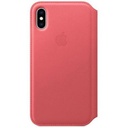 Apple Leather Folio for iPhone XS MAX (Peony Pink)