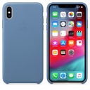 Apple Leather Case for iPhone Xs Max (Cornflower)