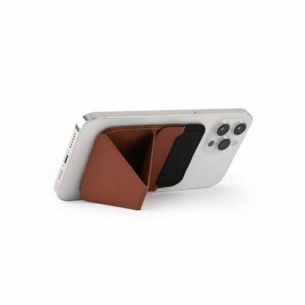 MOFT Snap-On MagSafe Stand &amp; Wallet for iPhone 12 Series (Sienna Brown)