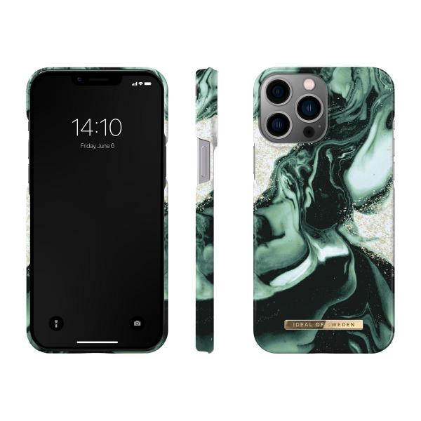 Ideal of Sweden Fashion Case for iPhone 13 Pro (Golden Olive Marble)