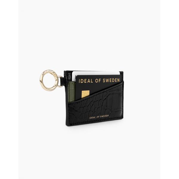 Ideal of Sweden Ora Card Holder Keyring (Khaki Croco)