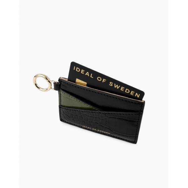 Ideal of Sweden Ora Card Holder Keyring (Khaki Croco)