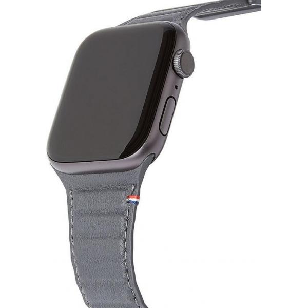 Decoded Traction Leather Magnetic Strap for Apple Watch 40/38mm (Anthracite)