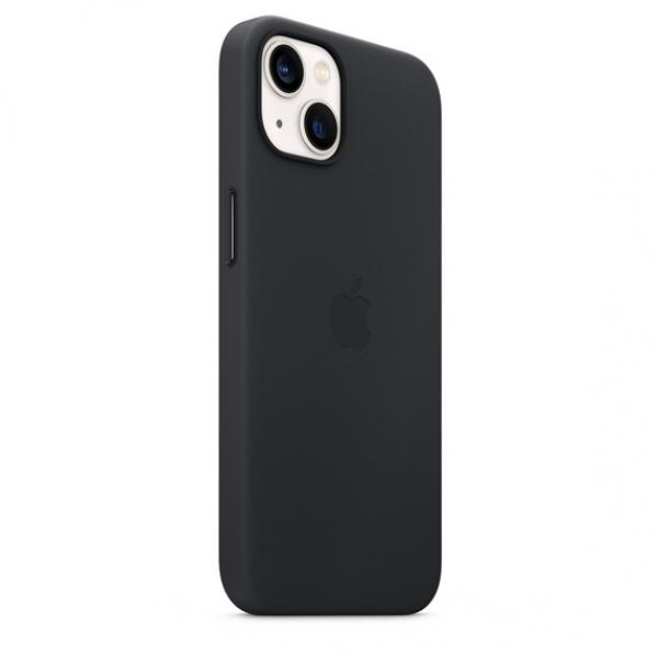Apple Leather with MagSafe for iPhone 13 (Midnight Black)