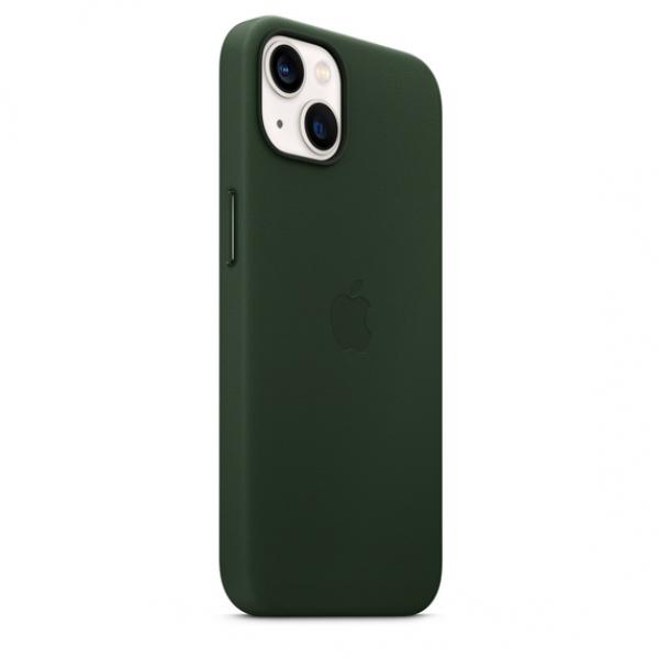 Apple Leather with Magsafe for iPhone 13 (Sequoia Green)
