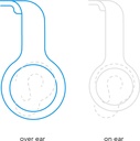 JBL Live 500BT Wireless Over-Ear Headphones (Blue)