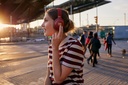 JBL Live 500BT Wireless Over-Ear Headphones (Red)