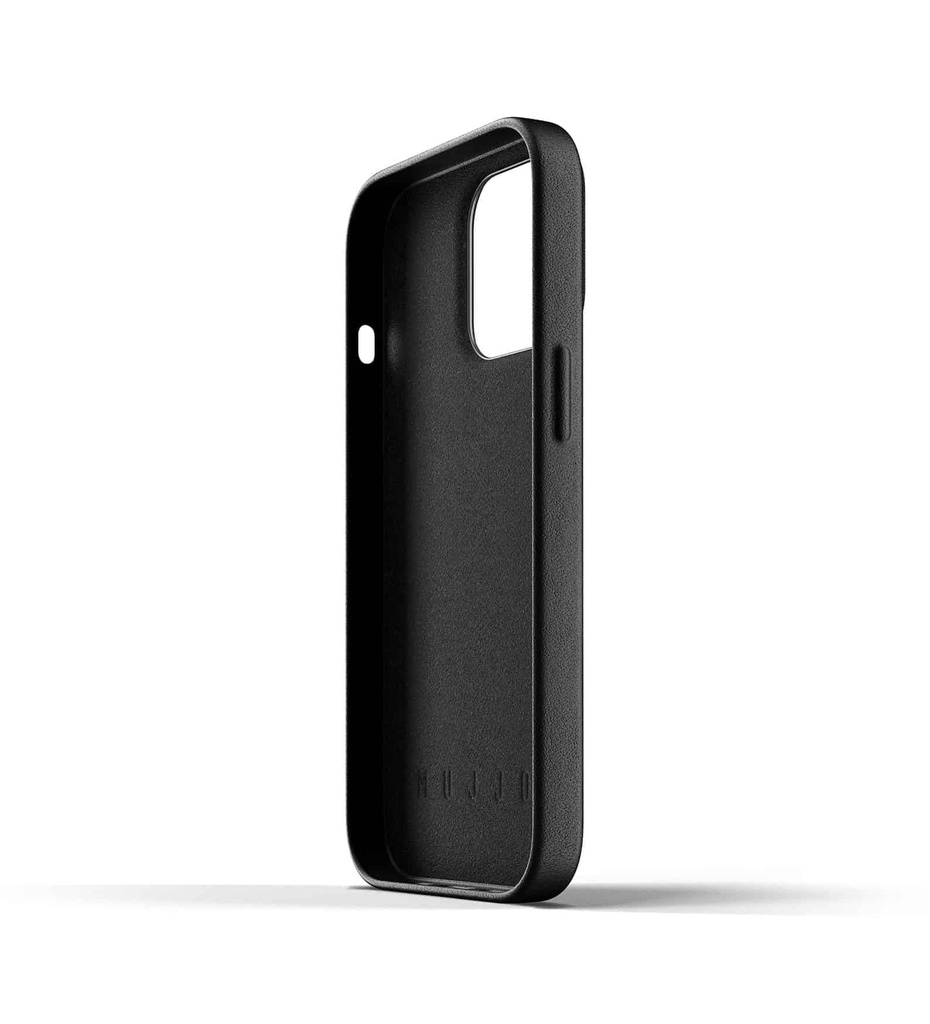 Mujjo Full Leather Wallet Case for iPhone 13 Pro Max (Black)