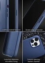 Mujjo Full Leather Case for iPhone 13 Pro Max (Monaco Blue)