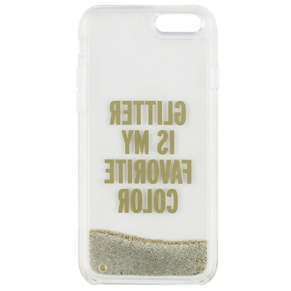 kate spade new york Liquid Glitter Clear Case for iPhone 8/7 Gold