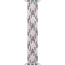WIWU Braided Solo Loop Watchband For iWatch 42-44mm / M:142mm (Grey/Pink)