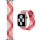 WIWU Braided Solo Loop Watchband For iWatch 42-44mm / M:142mm (Pink/Red)