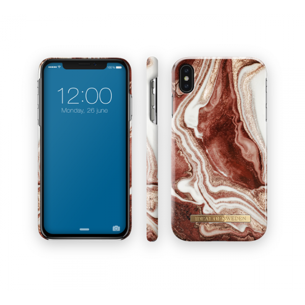 Ideal of Sweden for iPhone Xs Max (Golden Rusty Marble) 