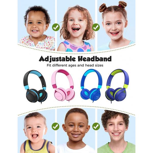 Mpow Che1 Kid's Wired Headset (Navy)