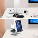 AhaStyle 3in1 Aluminum Stand for SmartPhone/Apple Watch/Airpods (Silver)