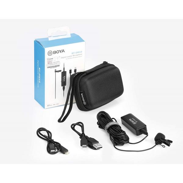 BOYA Digital Lavalier Microphone for IOS, Mac &amp; Windows